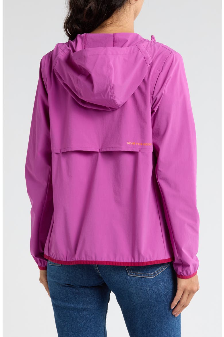 Vuleta Performance Water Repellent Windbreaker, Alternate, color, FOXGLOVE