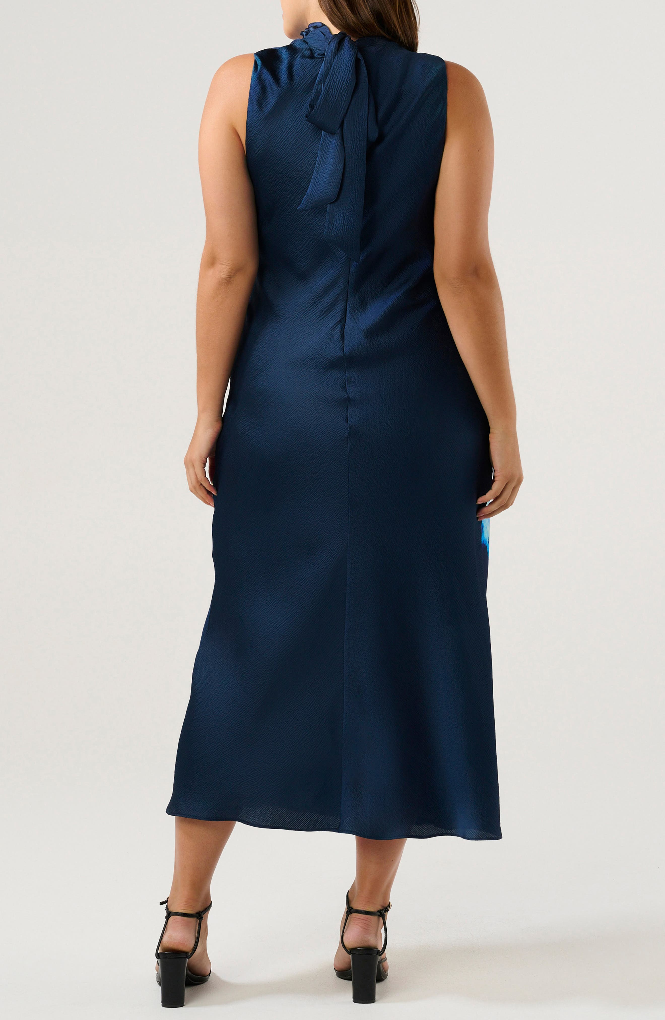 Mayla Placed Floral High Neck Dress - image 2