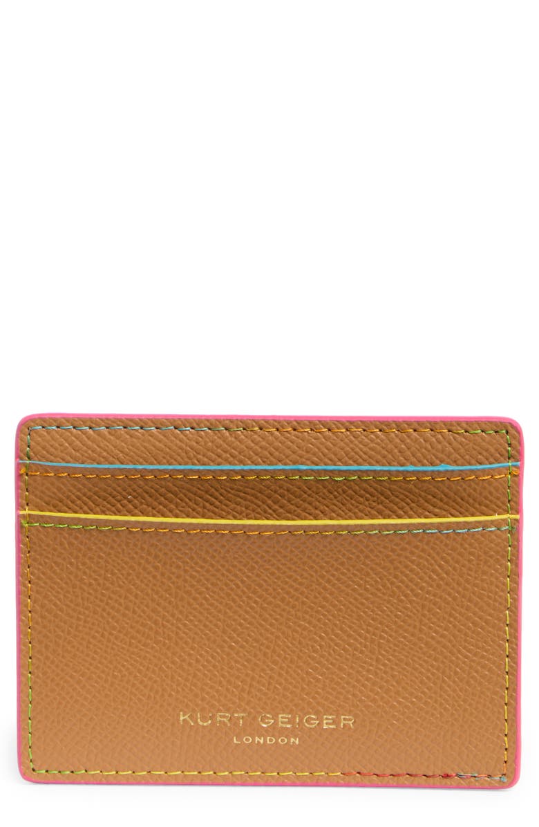 Kurt Geiger London Ruchmond Cardholder, Main, color, Light/ Pastel Brown