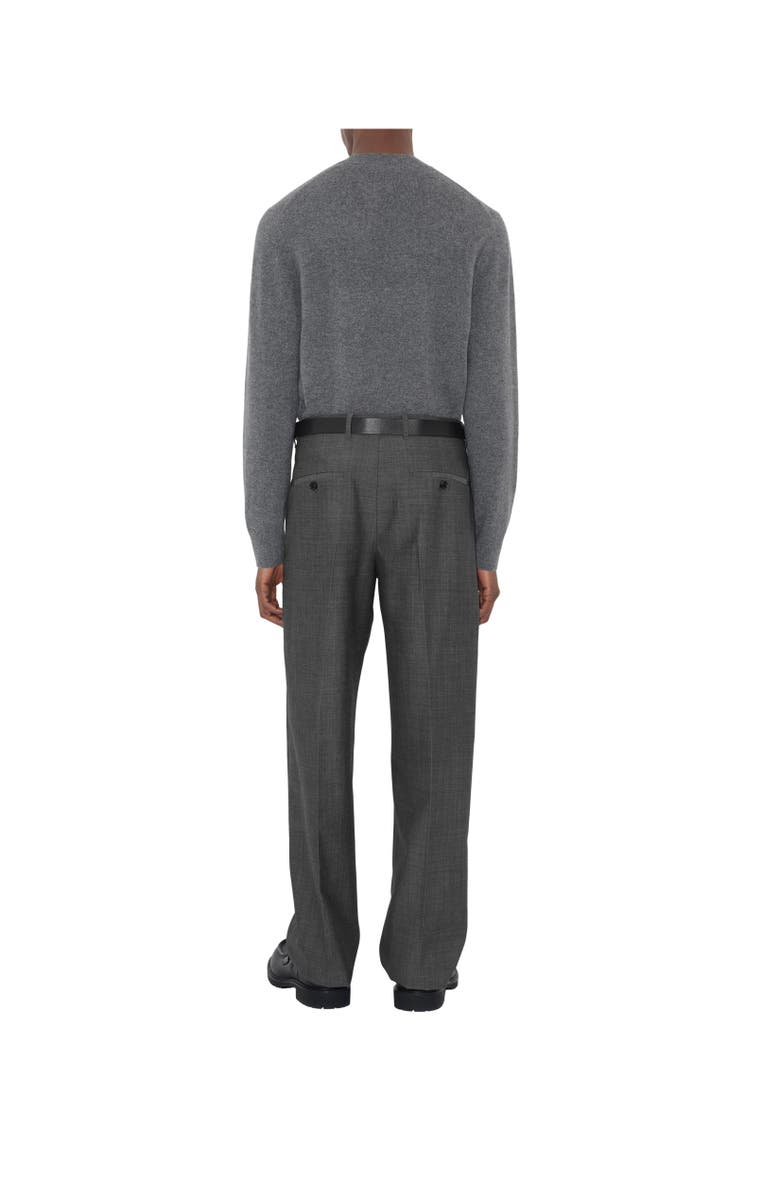 Burberry Cashmere Blend Sweater, Alternate, color, Grey