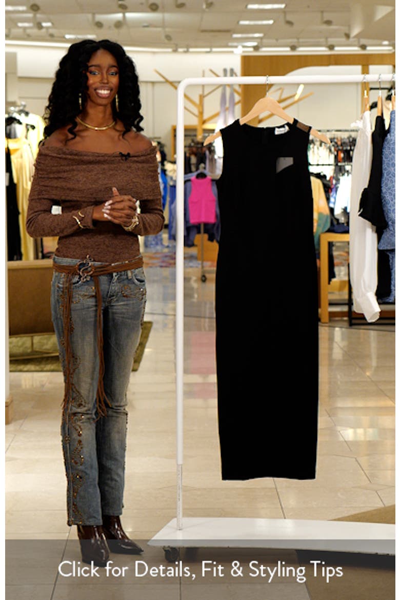 Bryant Sheer Accent Sleeveless Midi Dress video