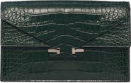 TOM FORD Mini Aube Croc Embossed Leather Shoulder Bag
