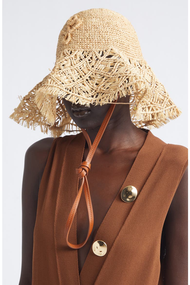 The Openwork Raffia Hat Bag, Alternate, color, NATURAL STRAW