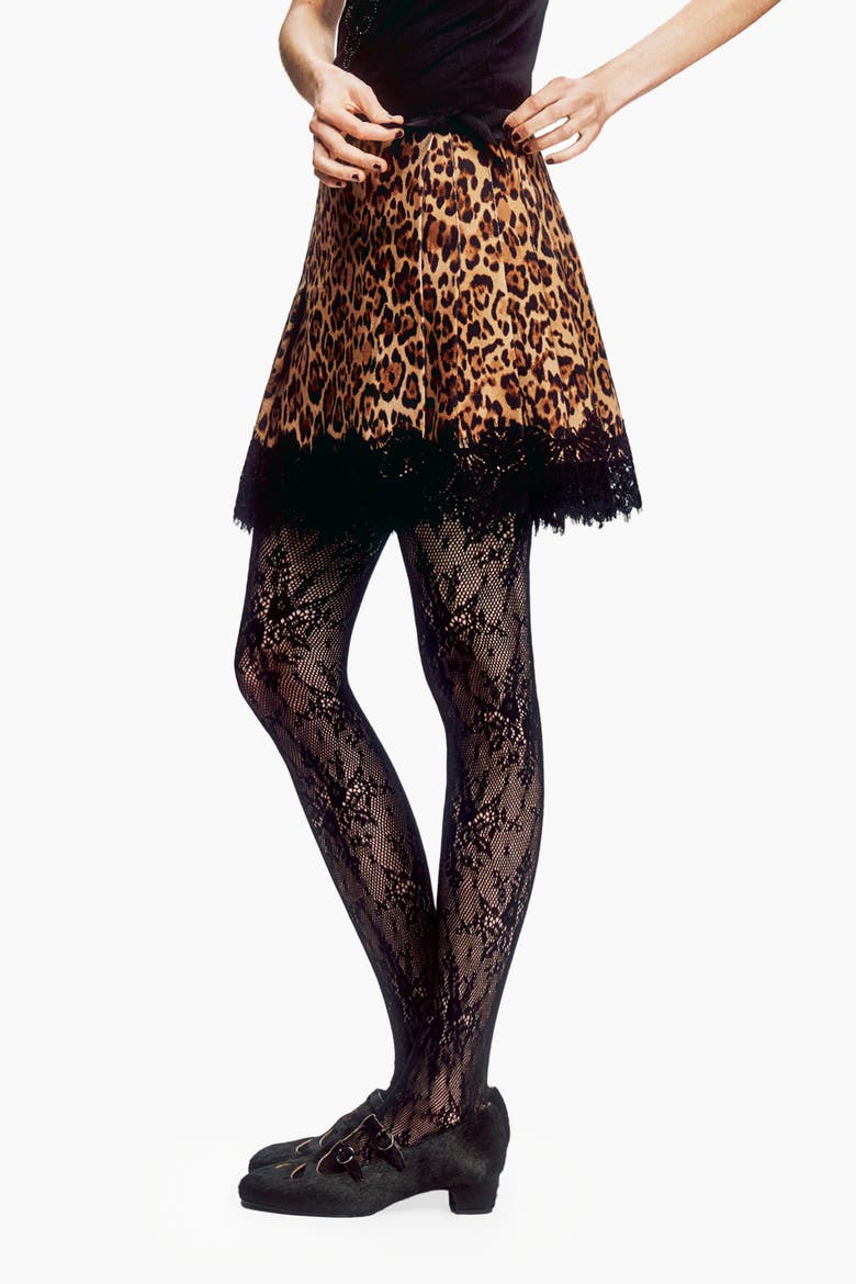 Leopard Denim Kilt, Alternate, color, HONEY MULTI