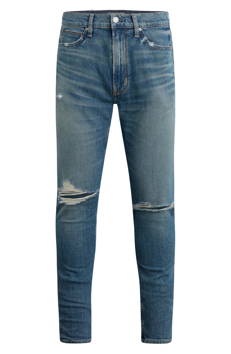 Hudson Jeans Zack Ripped Skinny Jeans, Alternate, color, Canal