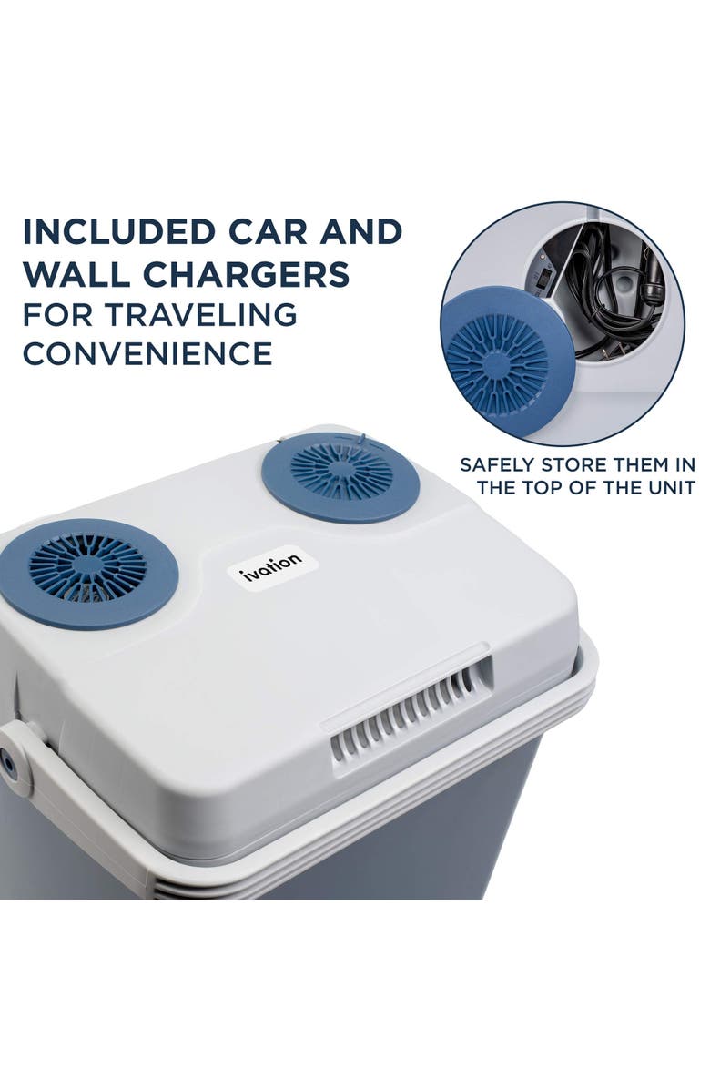 Ivation 25L Electric Cooler/Warmer, Alternate, color, Blue