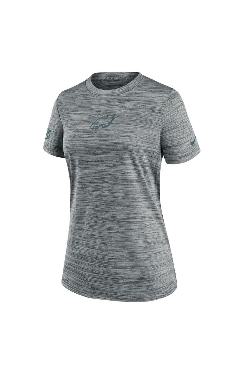 Nike Women's Nike Gray Philadelphia Eagles Sideline Velocity Performance T-Shirt, Alternate, color, Gray