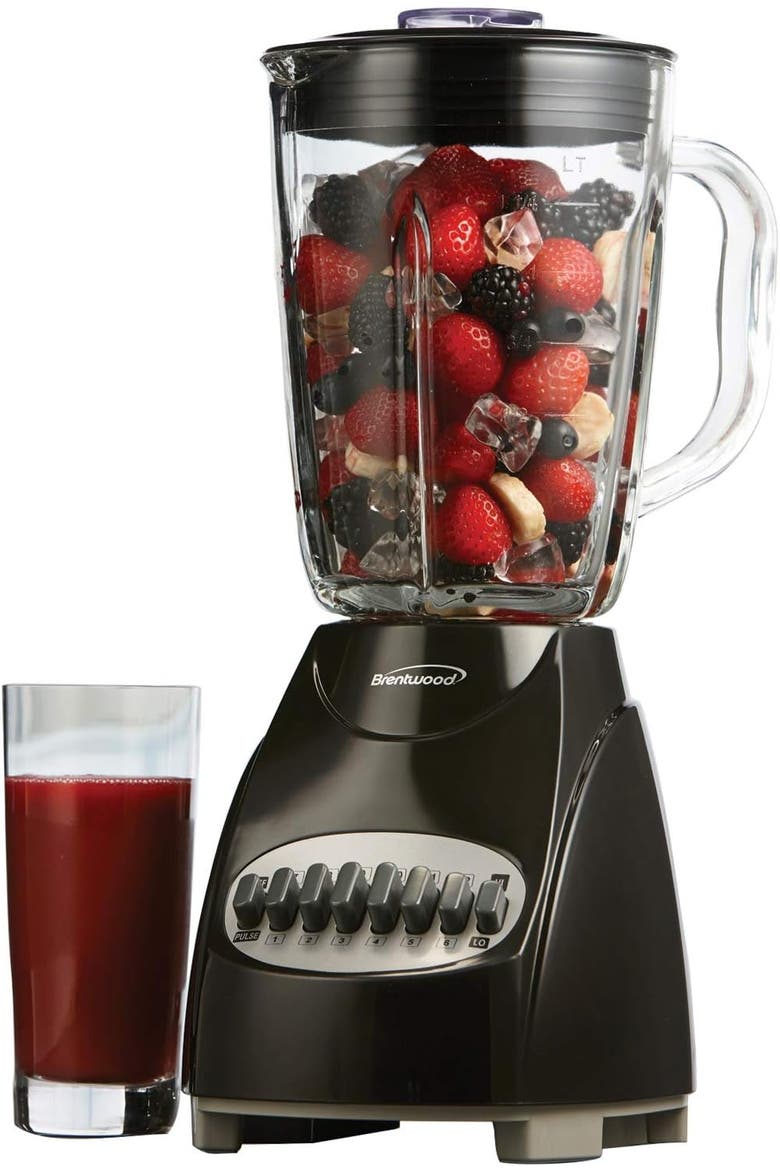 12 Speed Blender With Glass Jar, Alternate, color, BLACK