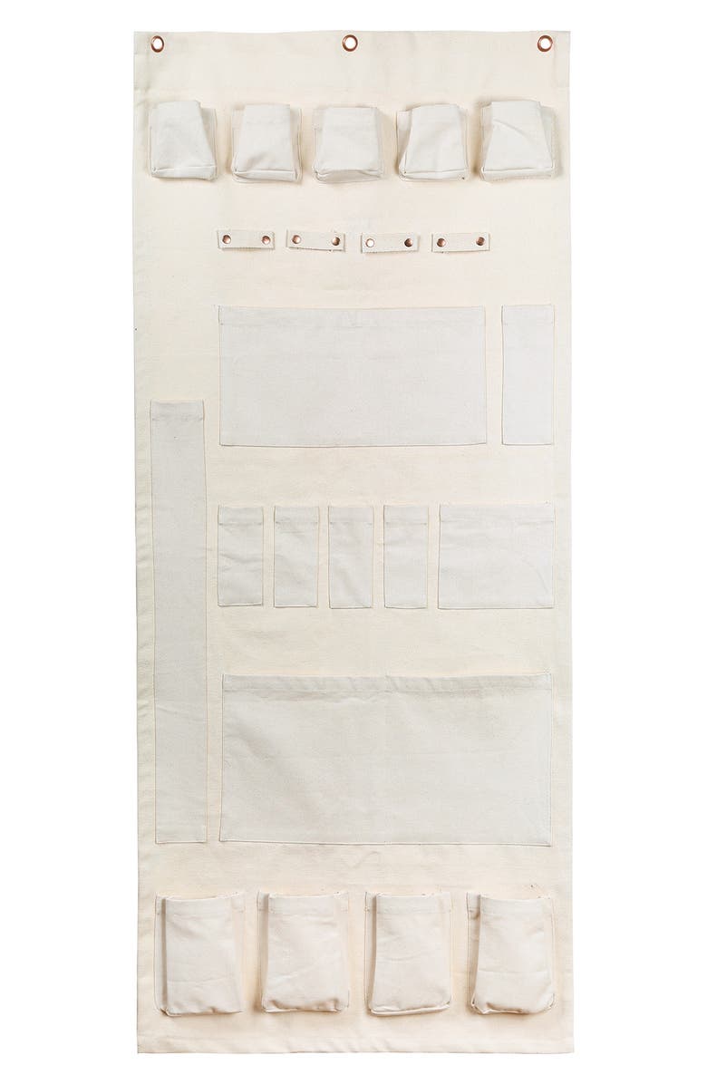 The Floral Society Canvas Wall Organizer, Main, color,