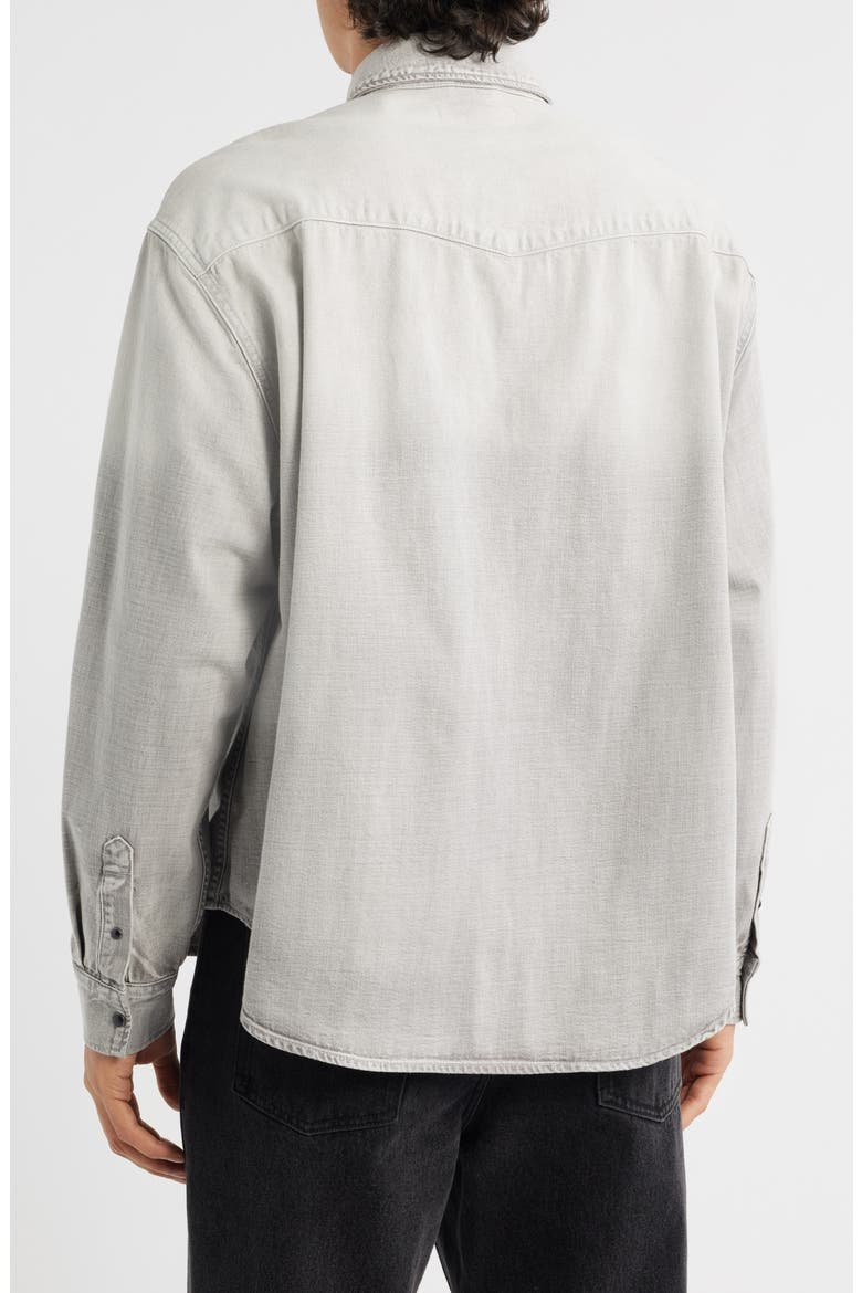 Al Denim Button-Up Shirt, Alternate, color, LIGHT GREY