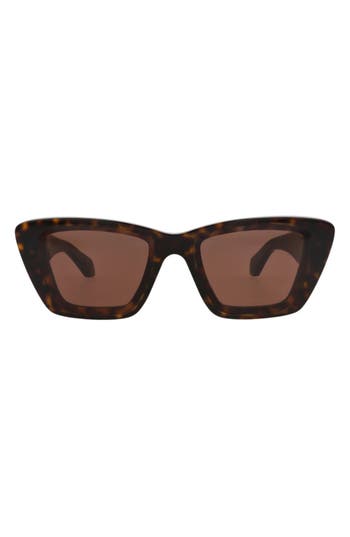 Alaïa 57mm Rectangular Sunglasses In Brown