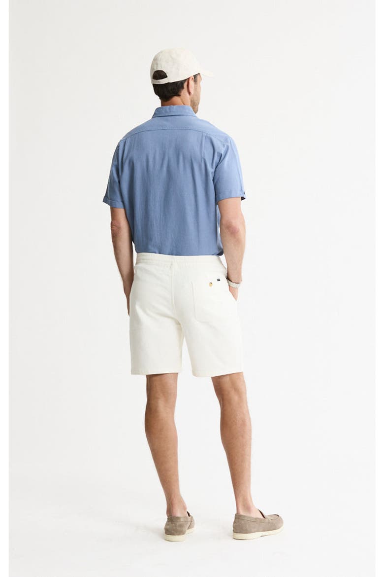 Cotton Twill Drawstring Shorts, Alternate, color, White