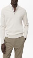 MANGO Quarter Zip Sweater