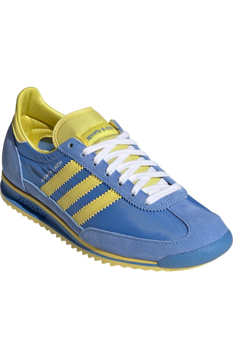 adidas x Sporty & Rich SL 72 Sneaker, Main, color, Reablu/ Lgtyel/ Ftwwht
