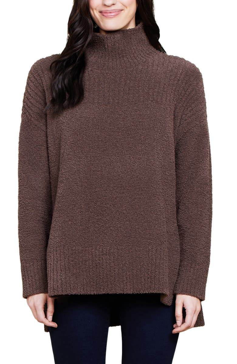 Barefoot Dreams<sup>®</sup> CozyChic<sup>™</sup> High-Low Pullover, Main, color, Java