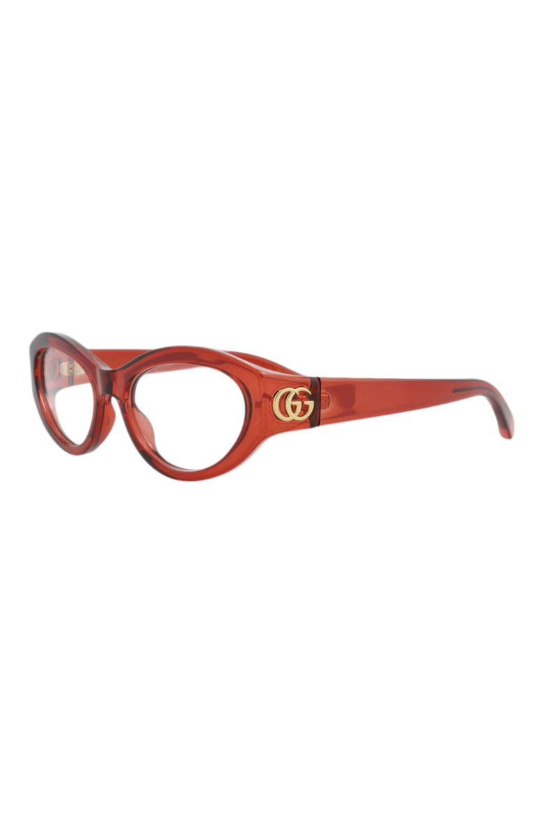 51mm Cat Eye Optical Glasses, Alternate, color, BURGUNDY BURGUNDY TRANSPARENT