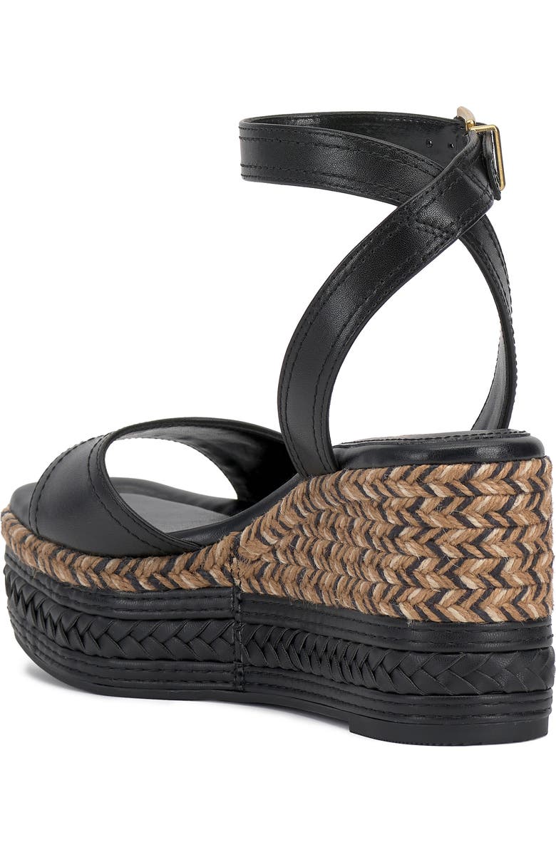 Vince Camuto Lilla Ankle Strap Platform Wedge, Alternate, color, Black