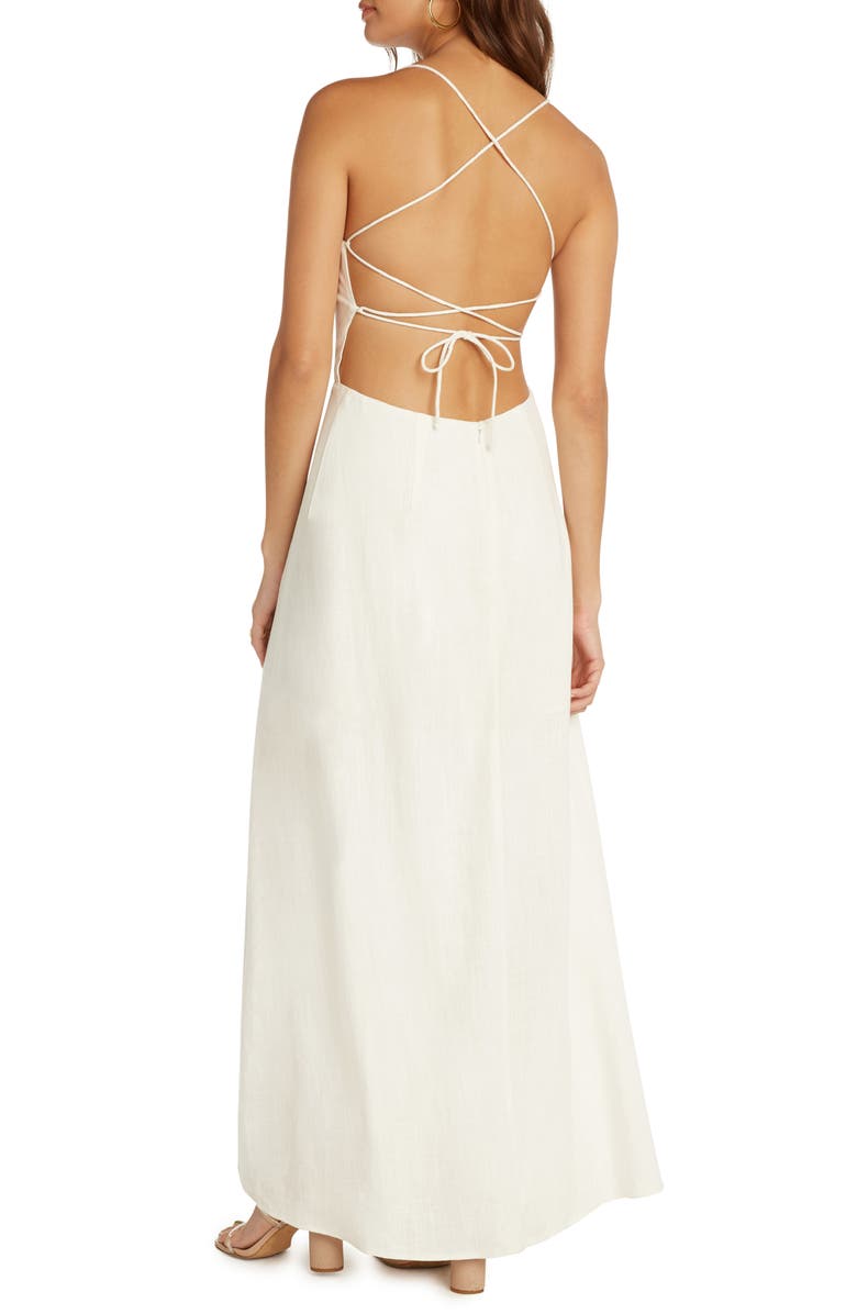 Willow Santorini Low Back Maxi Dress, Alternate, color, Ivory