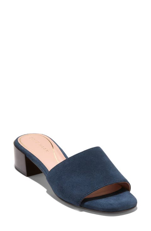 Calli Single Band Block Heel Slide Sandal (Women)