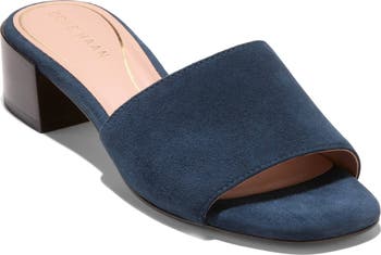 [COLE HAAN]★Calli★LOW HEELS SLIDES Cole Haan Calli Single Band Block Heel Slide Sandal (Women