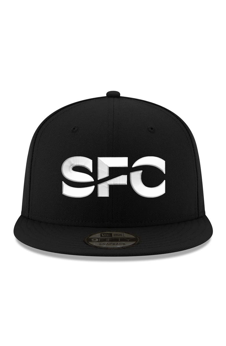 New Era Men's New Era Black Seattle Sounders FC Core 9FIFTY Snapback Hat, Alternate, color, Black