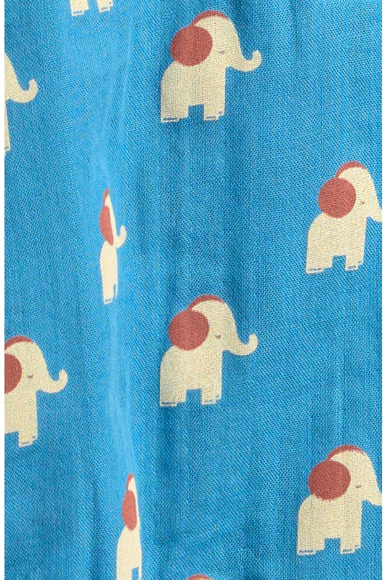 Blue Elephant Organic Cotton Bubble Romper, Alternate, color, BLUE