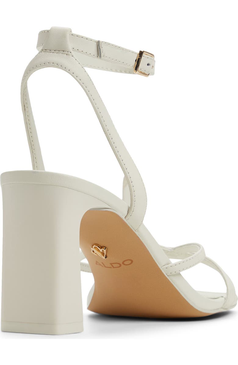 ALDO Stellare Ankle Strap Sandal, Alternate, color, White/ Bone