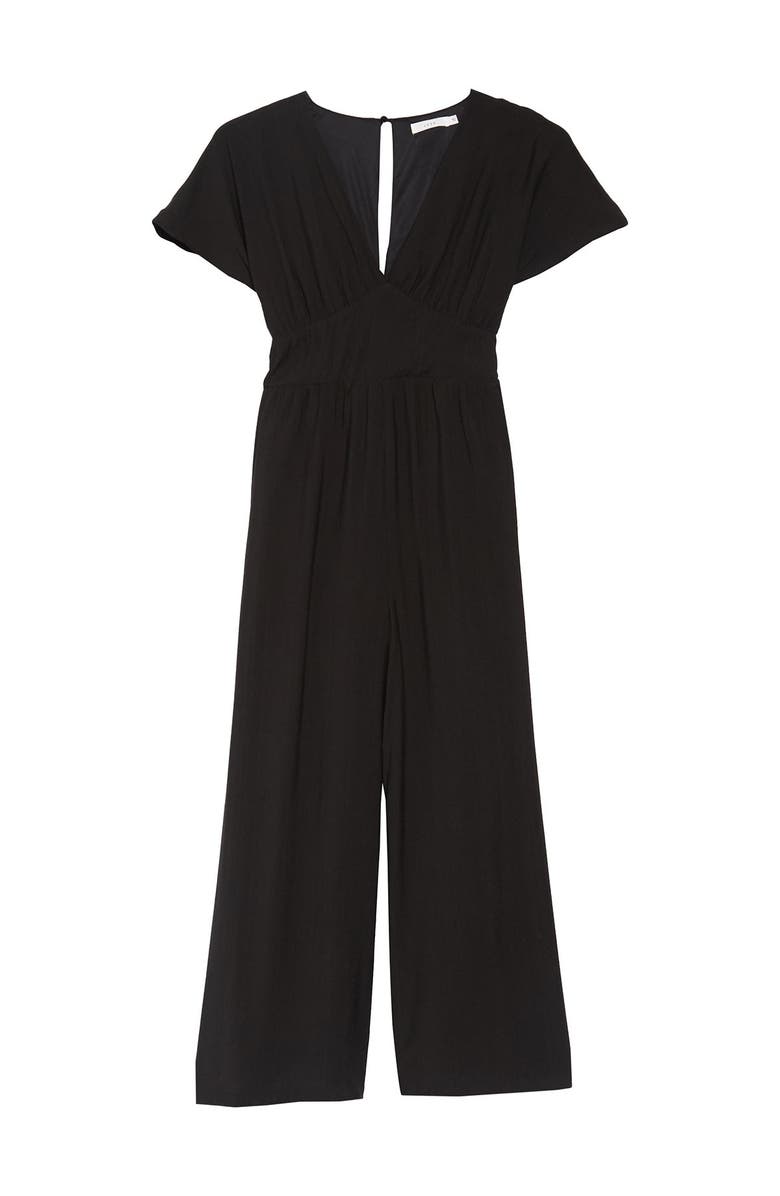 All in Favor Short Sleeve Empire Jumpsuit, Main, color, 