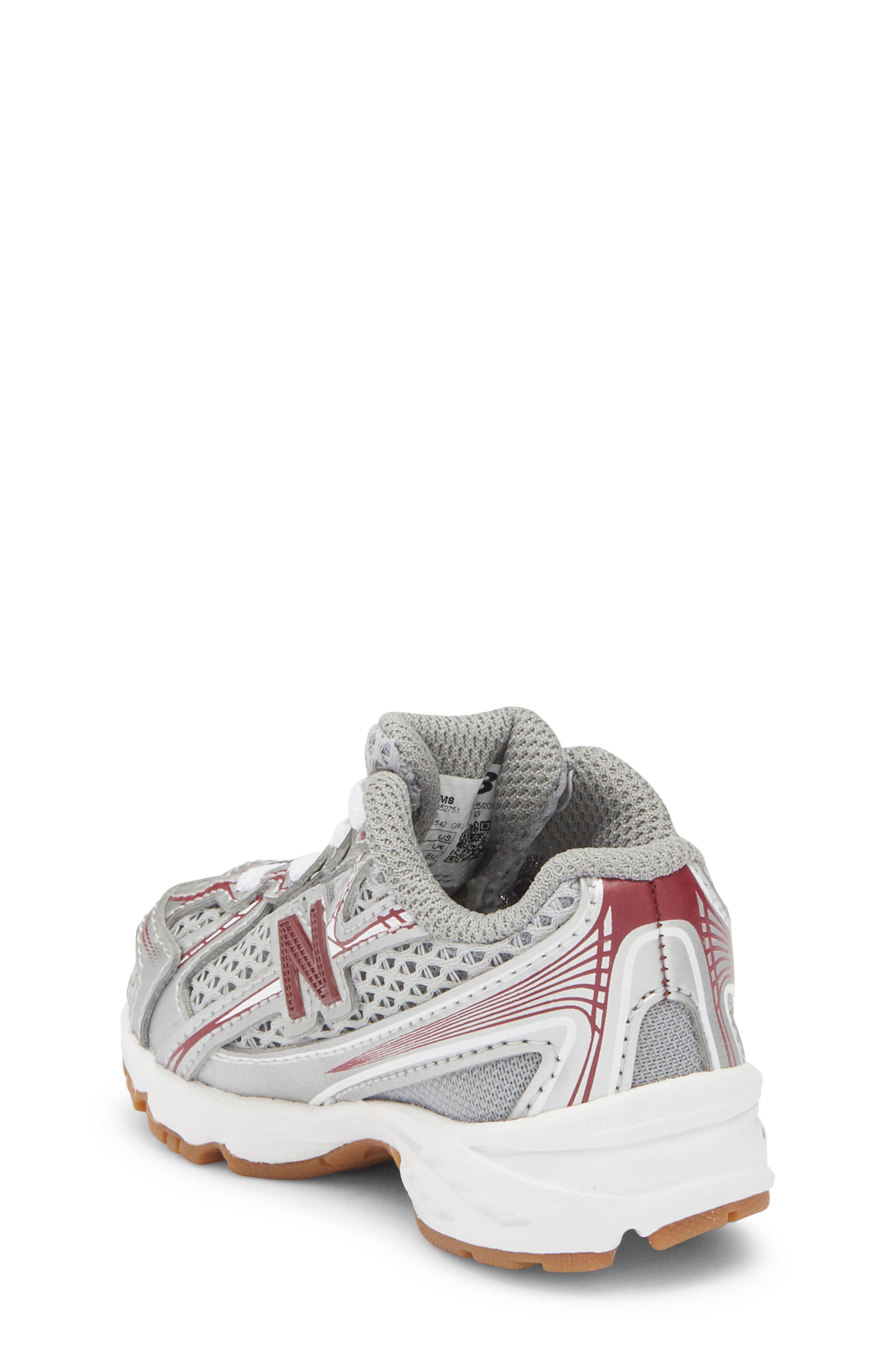 New Balance Kids' 740 Sneaker, Alternate, color, Silver Metallic/ Burgundy