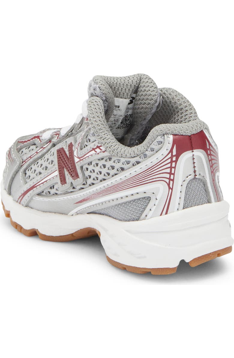 New Balance Kids' 740 Sneaker, Alternate, color, Silver Metallic/ Burgundy