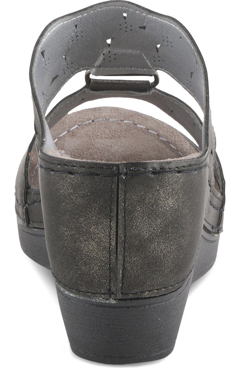 Flexus by Spring Step Dreiser Platform Wedge Slide Sandal, Alternate, color, Black