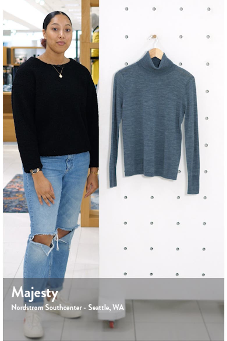 Turtleneck Merino Wool Blend Sweater video