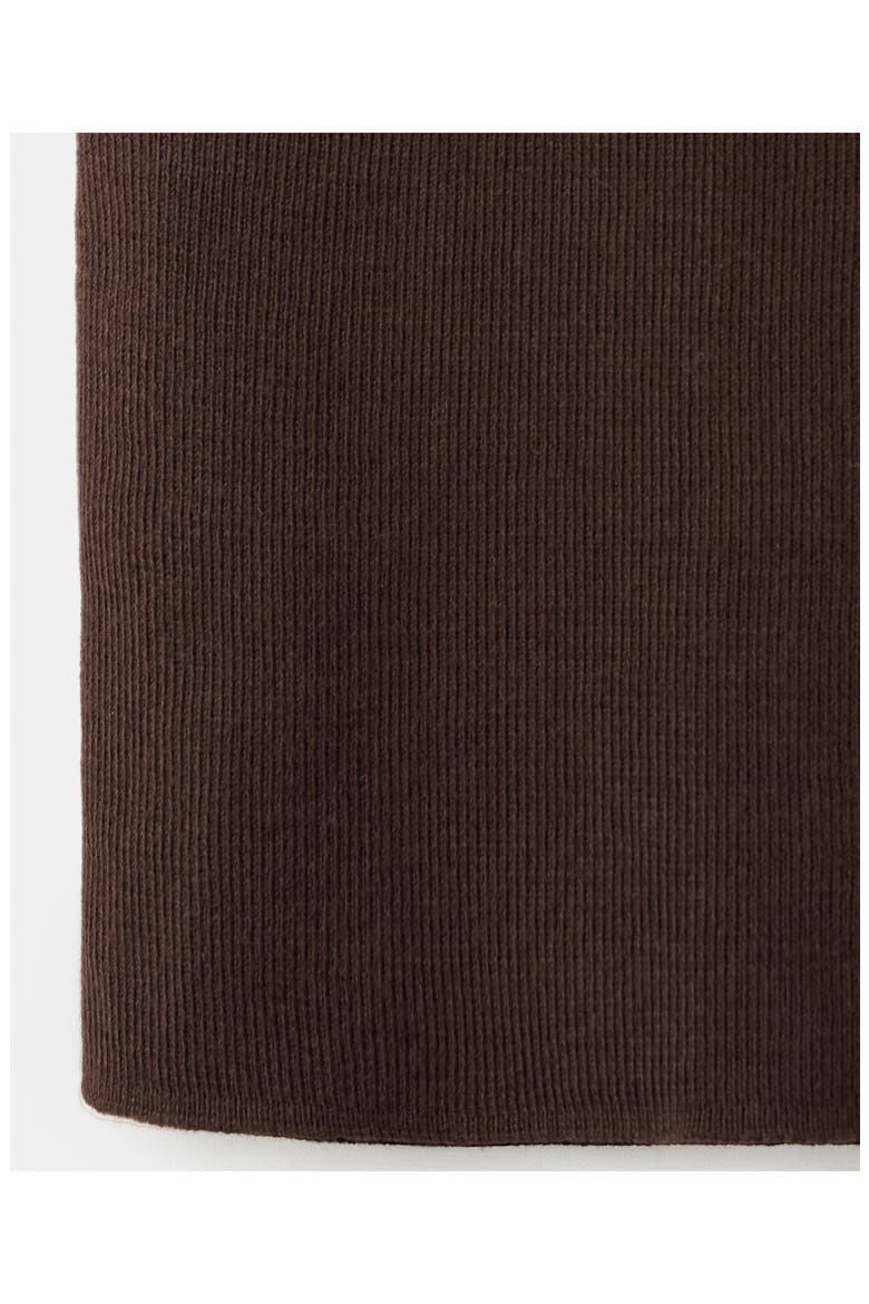 Fine-Knit Boat Neck Top, Alternate, color, BROWN