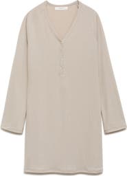 MANGO Rib Knit Nightgown