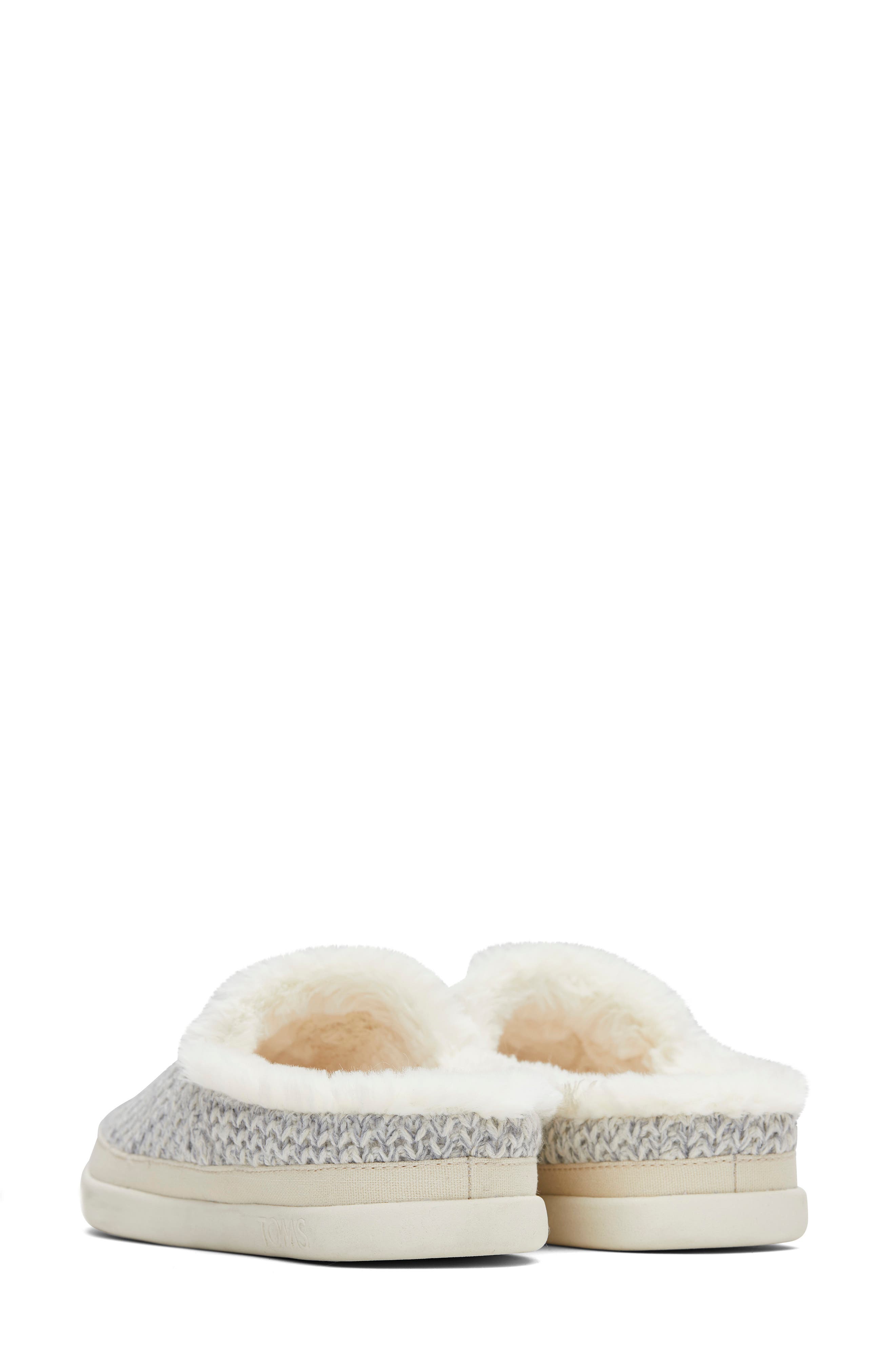 Faux Fur Lined Slipper, Alternate, color, WHITE