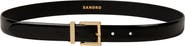 SANDRO Smooth Leather Belt