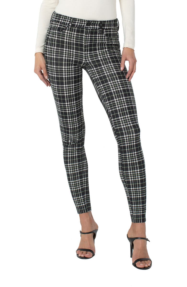 Liverpool Los Angeles Madonna Plaid Ponte Leggings, Main, color, 