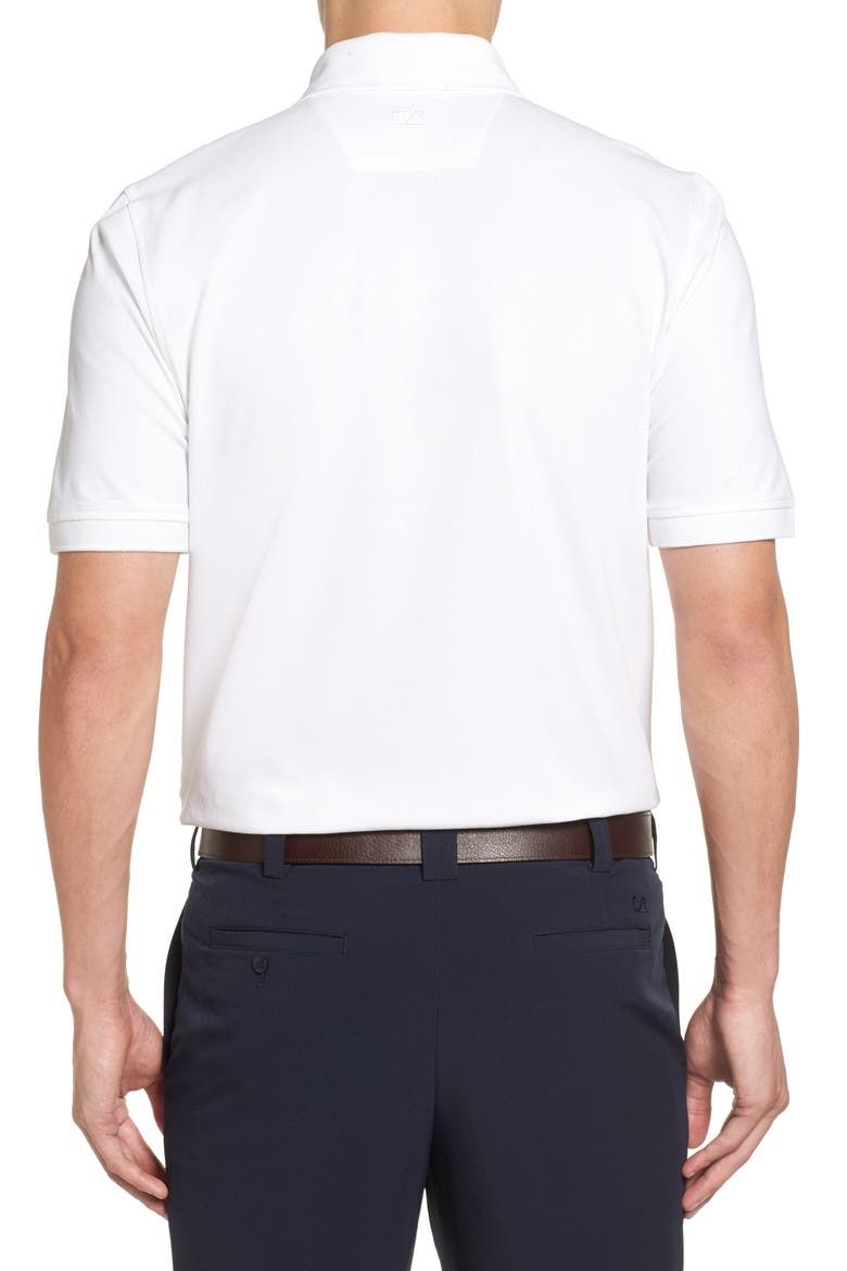 Advantage Tri-Blend Piqué Polo, Alternate, color, WHITE