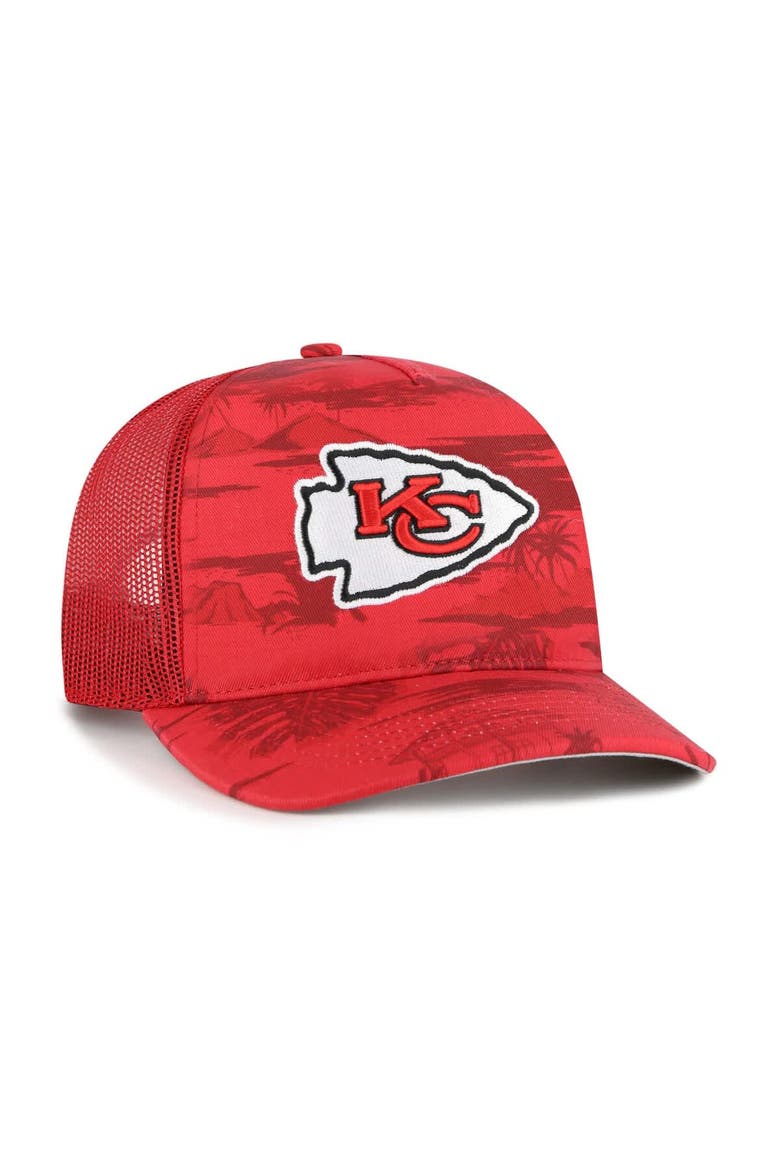 Men's '47 Red Kansas City Chiefs Fiji Trucker Adjustable Hat, Alternate, color, Red