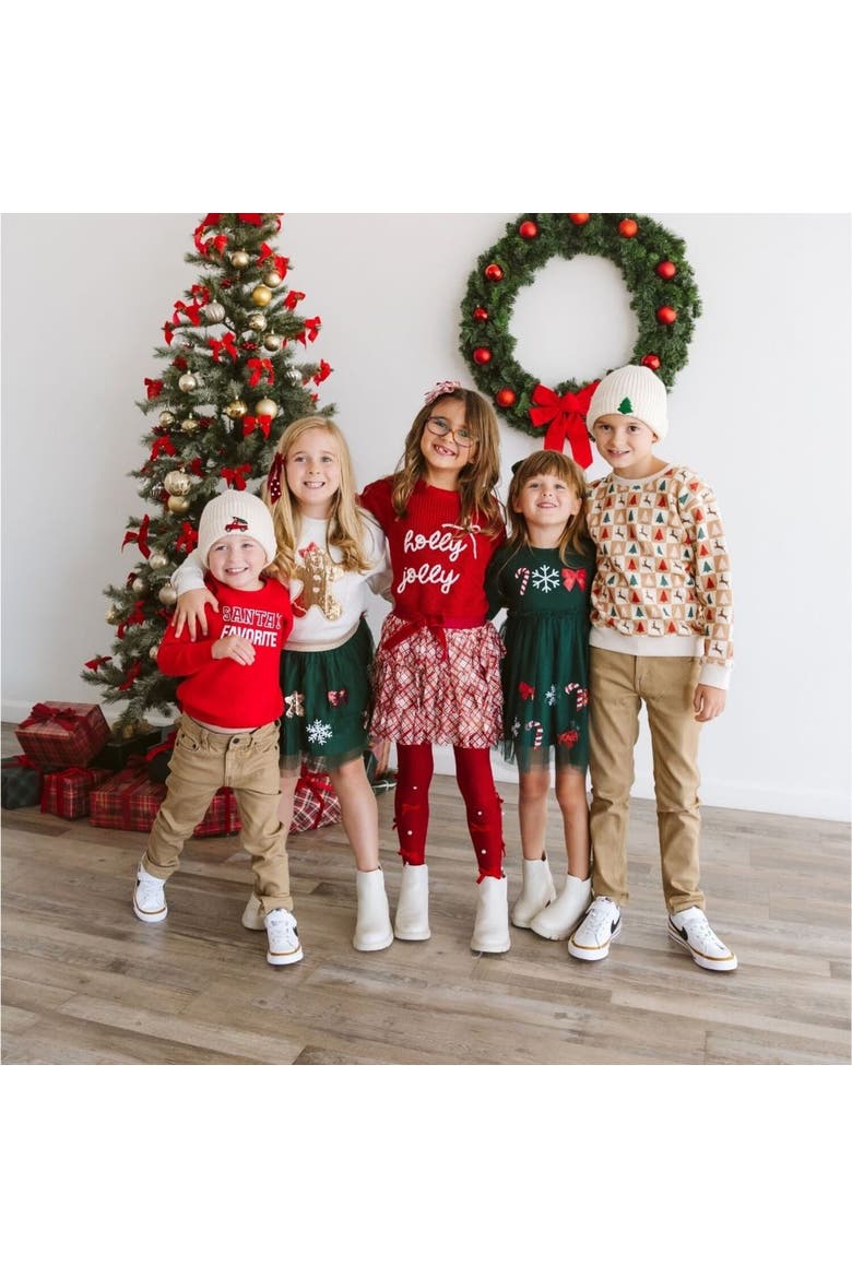 Santa's Favorite Christmas Sweatshirt, Alternate, color, Red