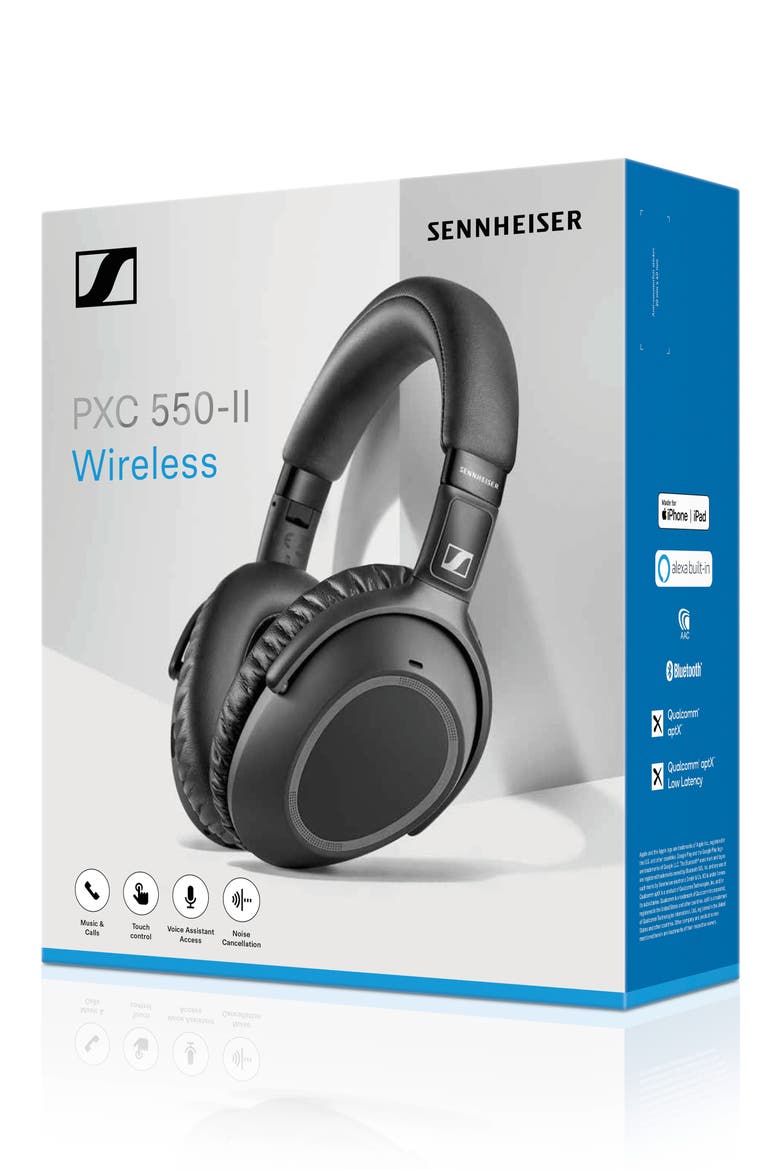 PXC 550-II Bluetooth® Over-Ear Noise Canceling Headphones, Alternate, color, BLACK