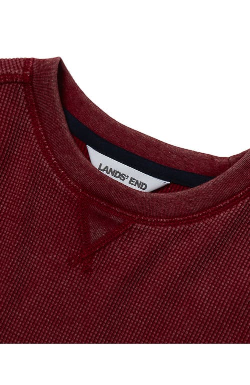 Lands' End Boys Long Sleeve Thermal Shirt In Red