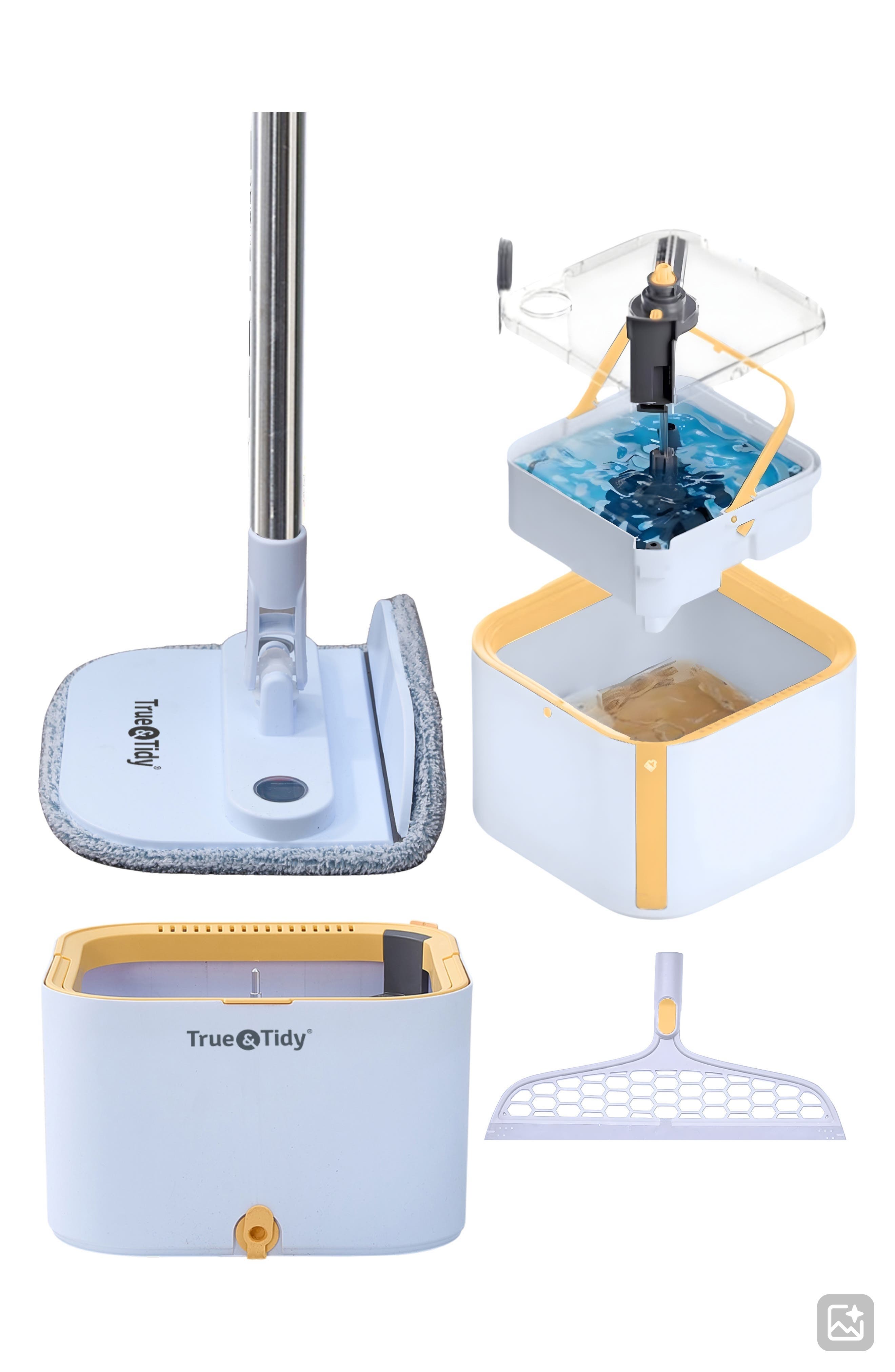 True Clean Spin Mop & Bucket Set