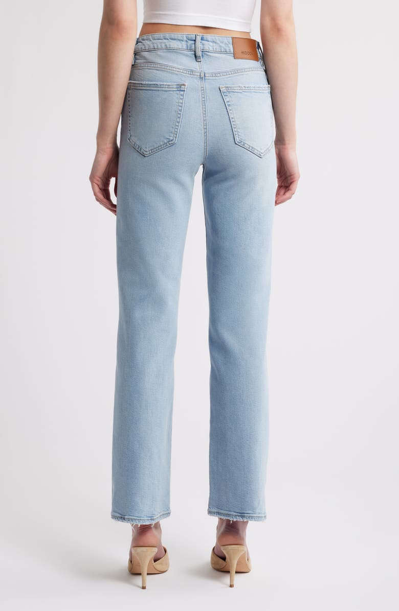 HIDDEN JEANS Distressed Rip Wide Leg Jeans, Alternate, color, Light Wash