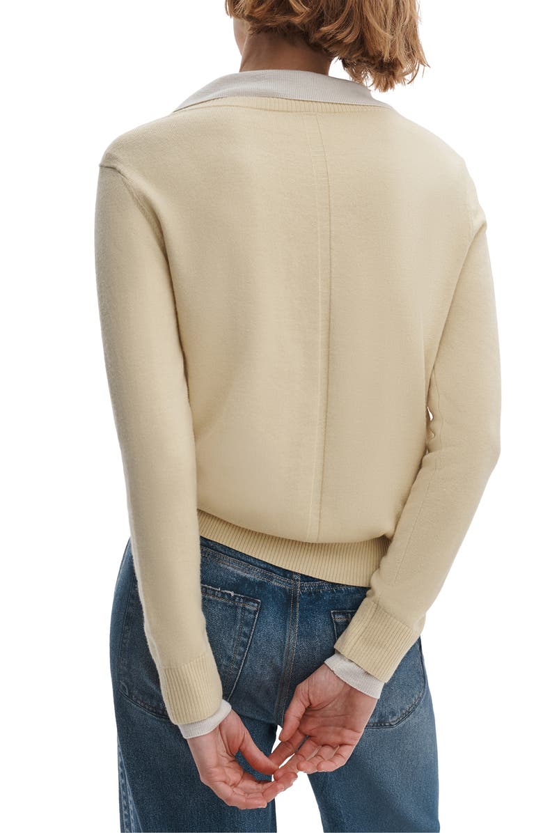 rag & bone Anne Wool Sweater, Alternate, color, Butter