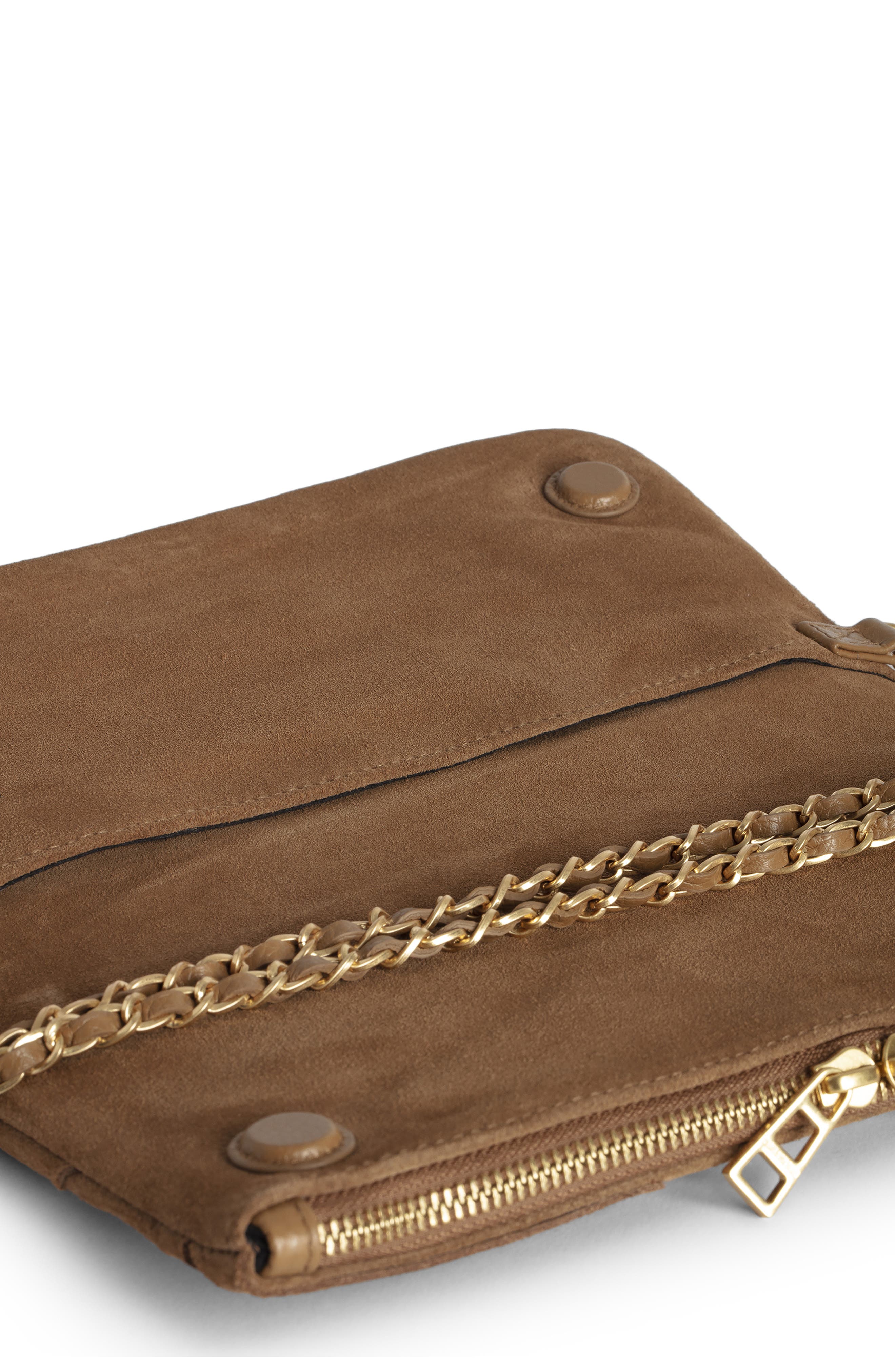 Zadig 
Voltaire Rock Western Suede Crossbody Bag, Alternate, color, 