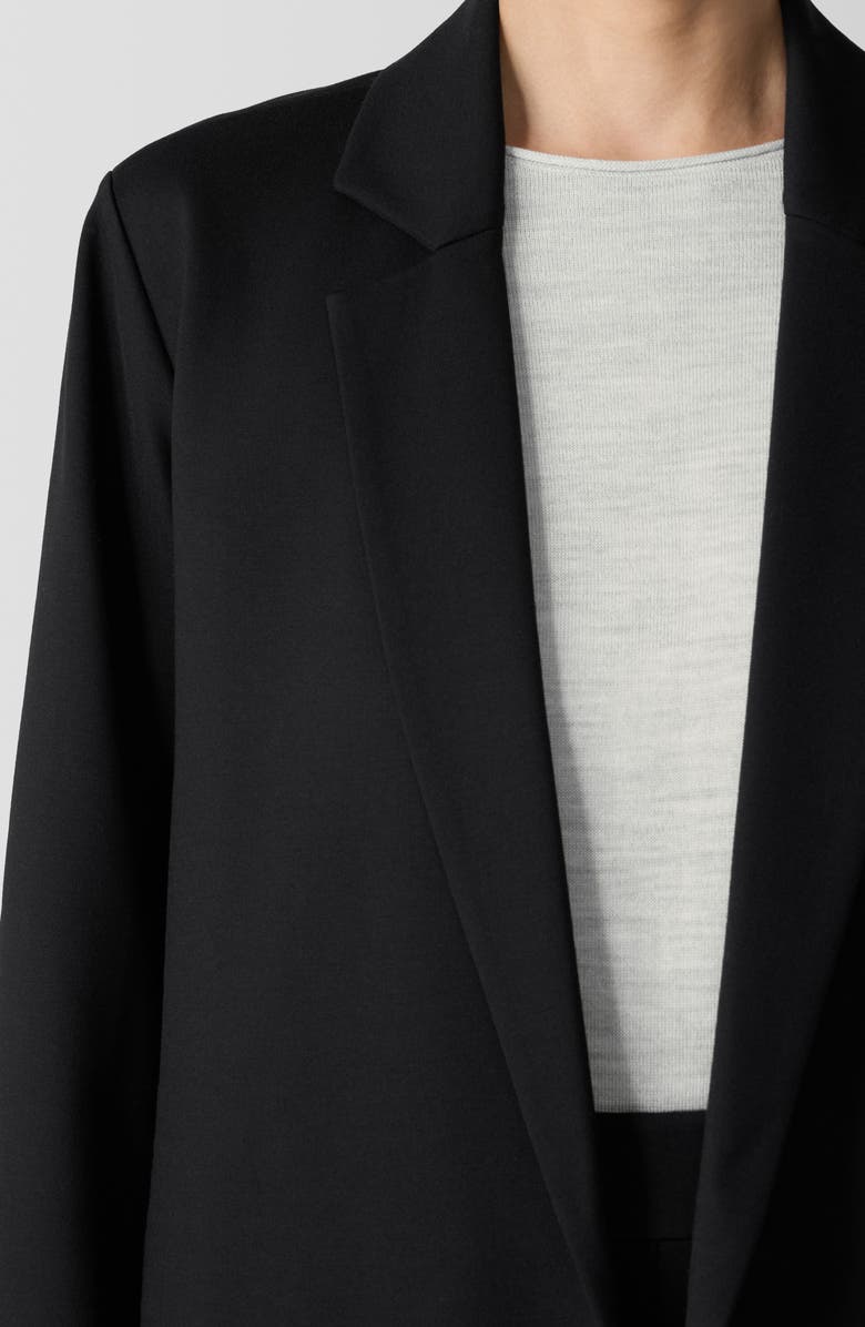 Eileen Fisher Long Blazer, Alternate, color, Black