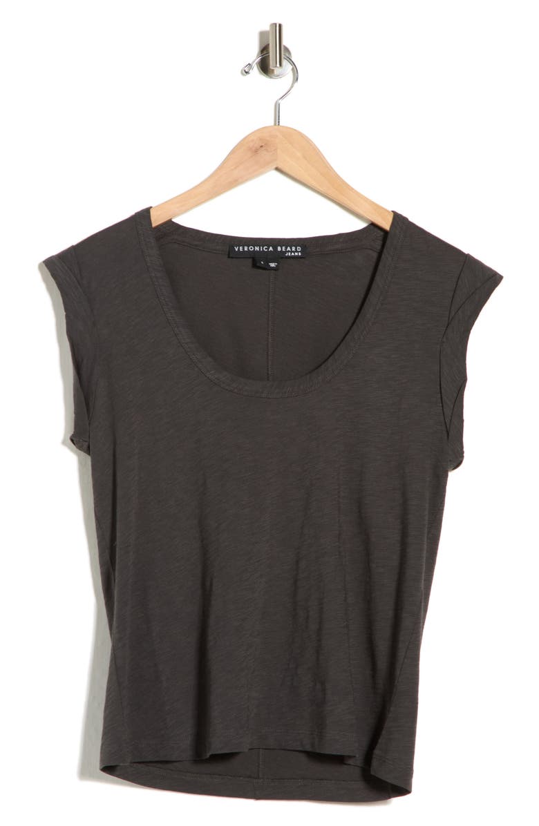 Veronica Beard Arion Muscle T-Shirt, Alternate, color, Charcoal
