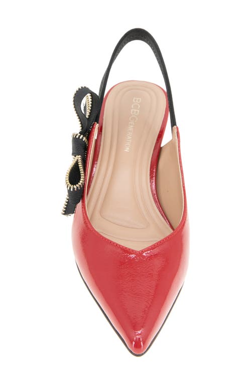 Bcbgeneration Kodari Slingback Kitten Heel Pump In Lipstick