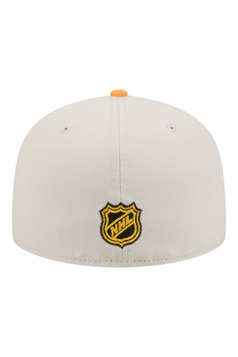 Men's New Era  Tan/Gold Boston Bruins Localized City Icon 59FIFTY Fitted Hat, Alternate, color, Tan